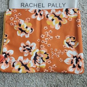 New with Dust Bag Rachel Pally Reversible Clutch Zahara Orange Floral pattern